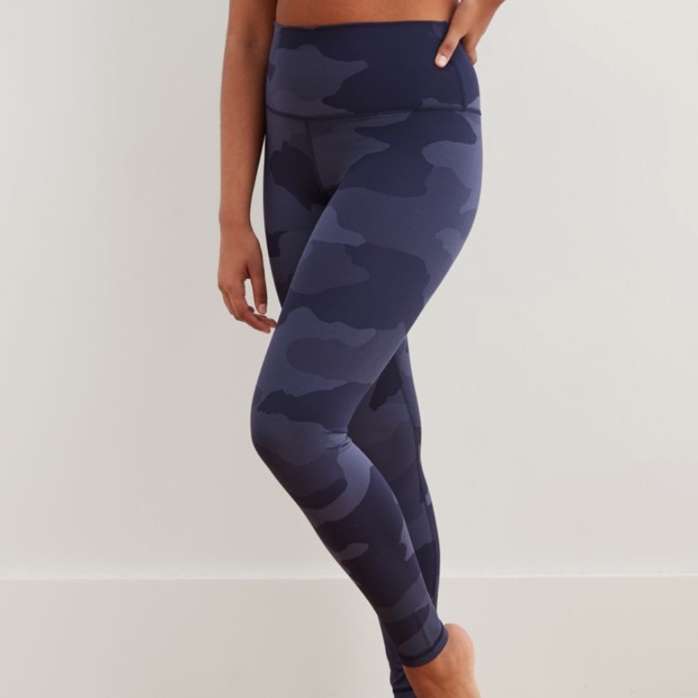 AERIE play textured camp high waisted leggings xxs
